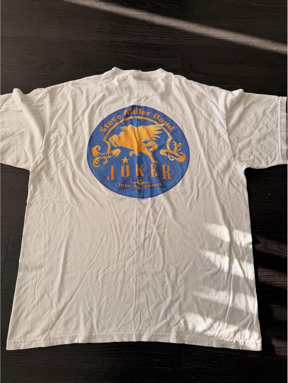 Vintage 2000 Steve Miller Band Tour Shirt XL Tultex Joker Rock Concert Tee Y2K